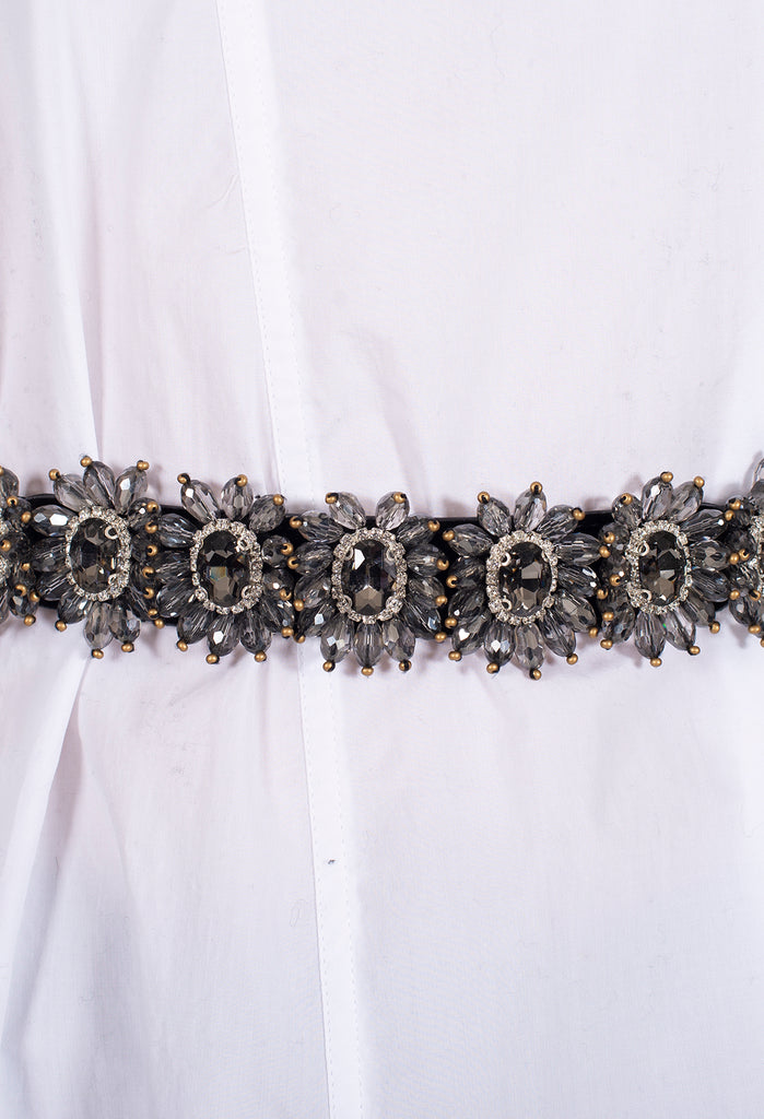 black embellished belt