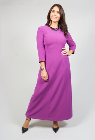 Tailored Maxi Dress in Ciclamino