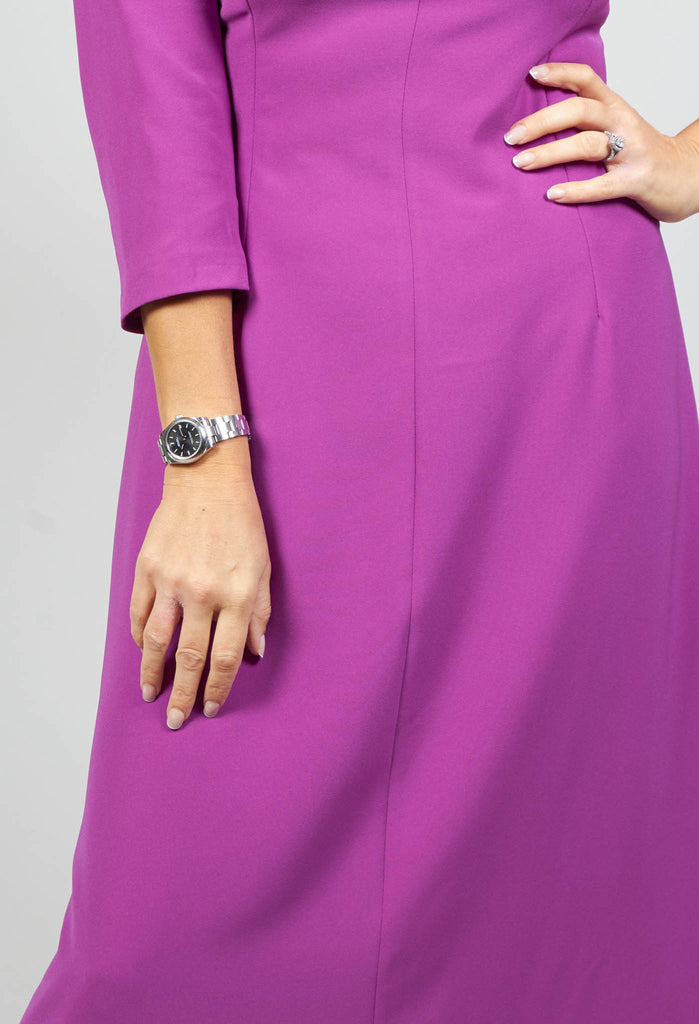 Tailored Maxi Dress in Ciclamino