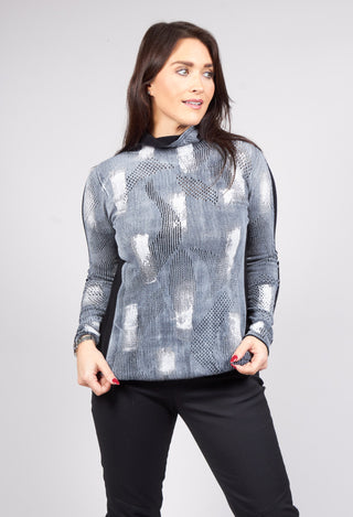 Textured Jumper in Grey