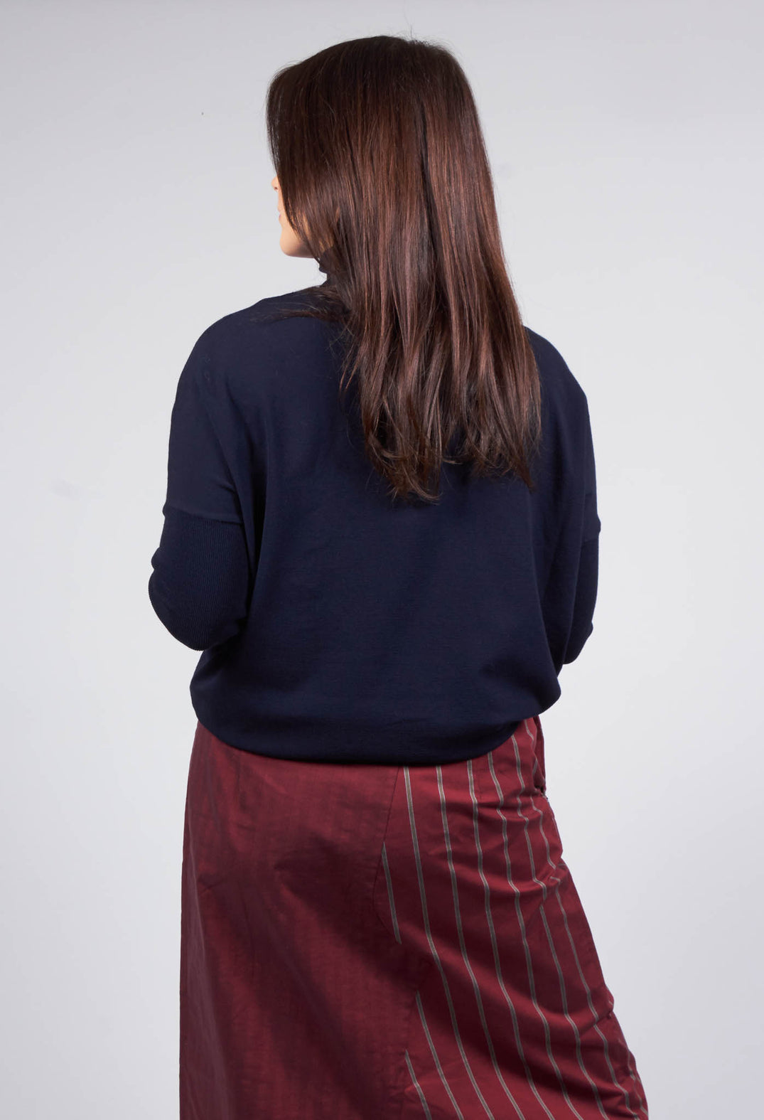 Bat Wing Jumper in Navy