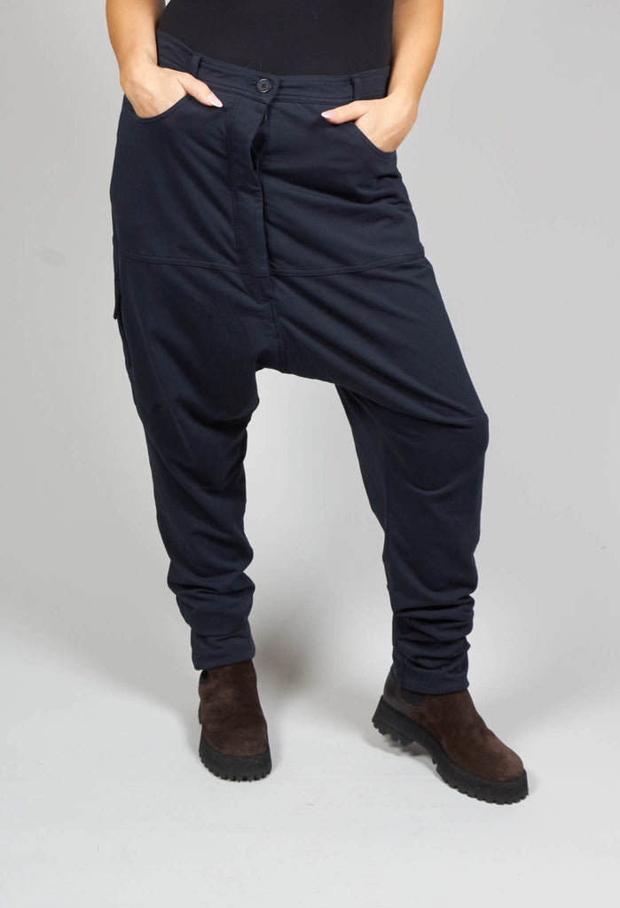 Jersey Trousers in Petrol