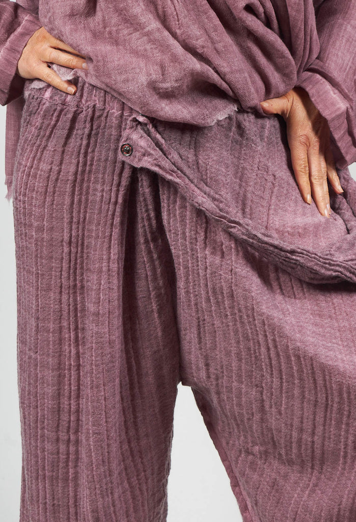 Susy Dyed Trousers in Wine