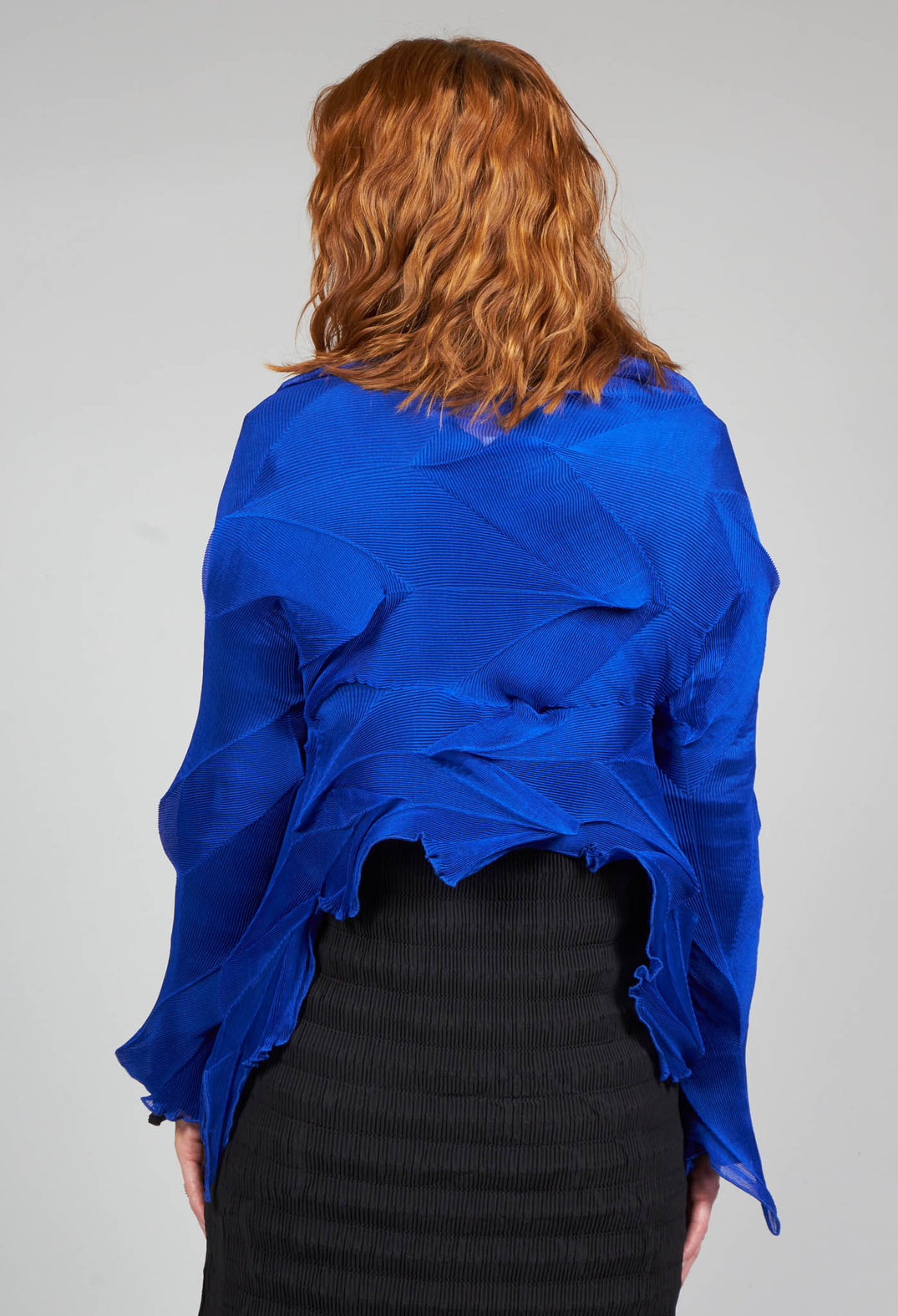 Cropped Jacqui Jacket in Royal