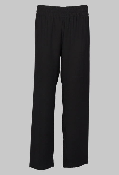 Straight Leg Trousers in Black