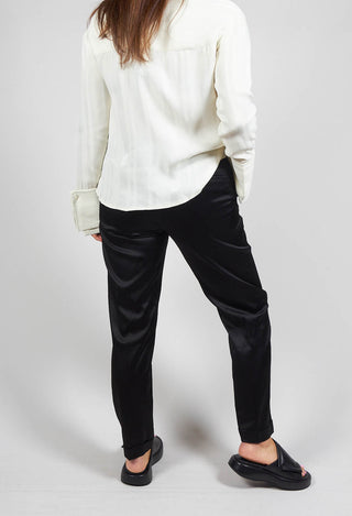 Tailored Trousers in Azzurrite Black
