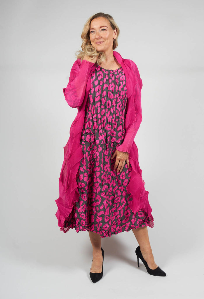 Jacqui Coat Long in Mars Pink