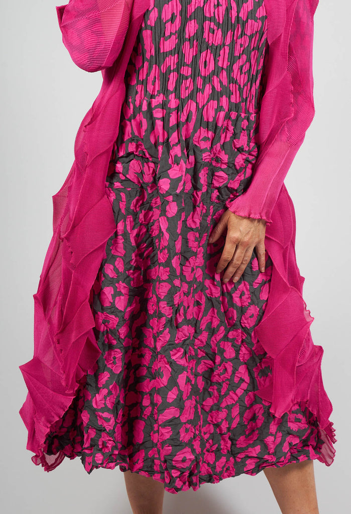 Jacqui Coat Long in Mars Pink