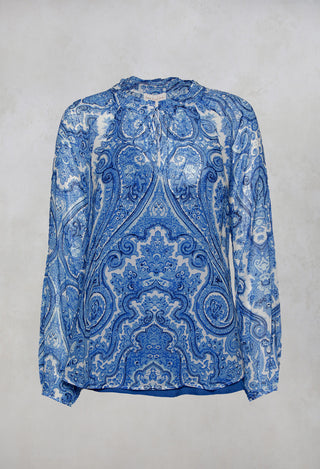 Janni Blouse in Paisley Blue