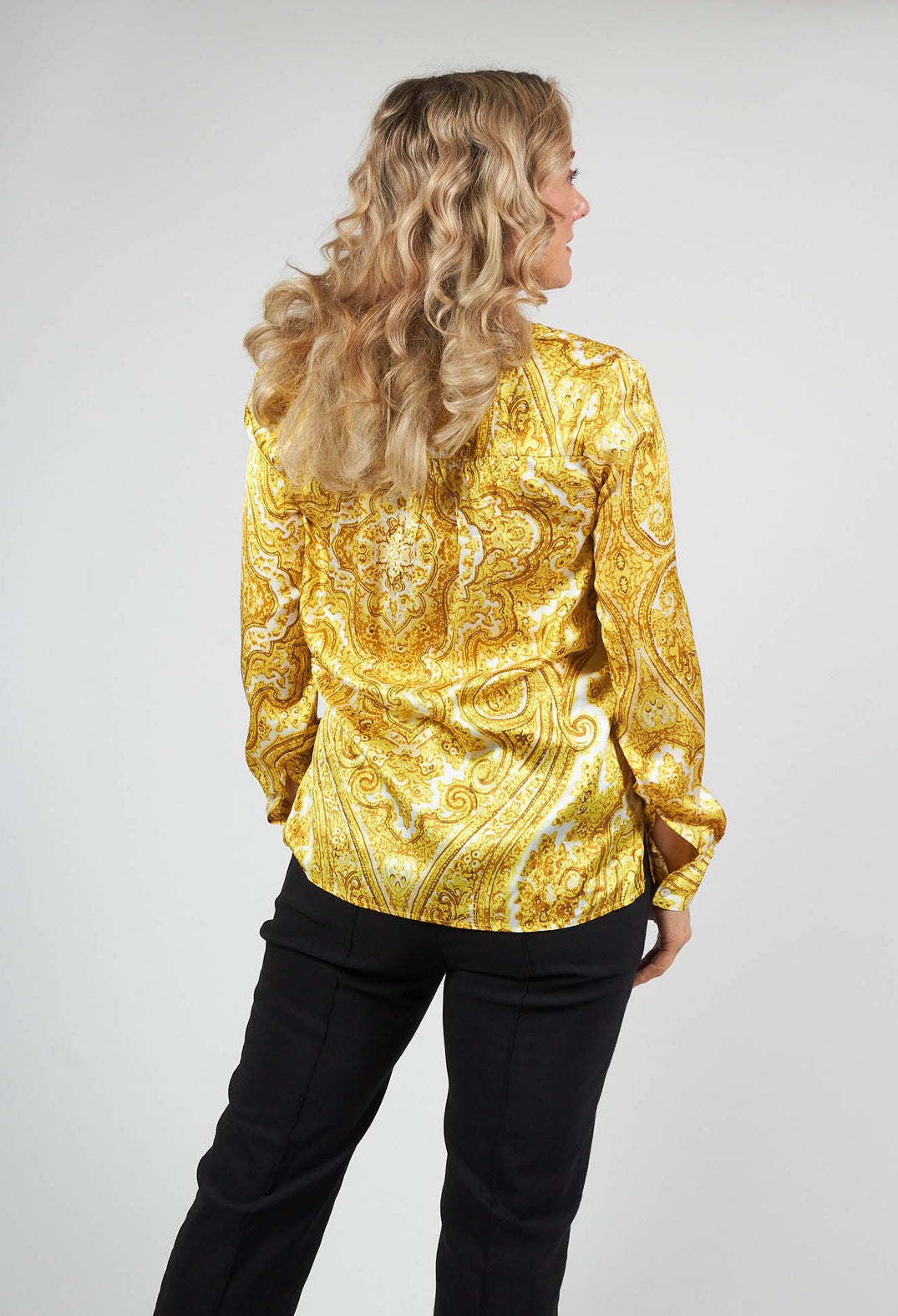 Kay Blouse in Paisley Yellow