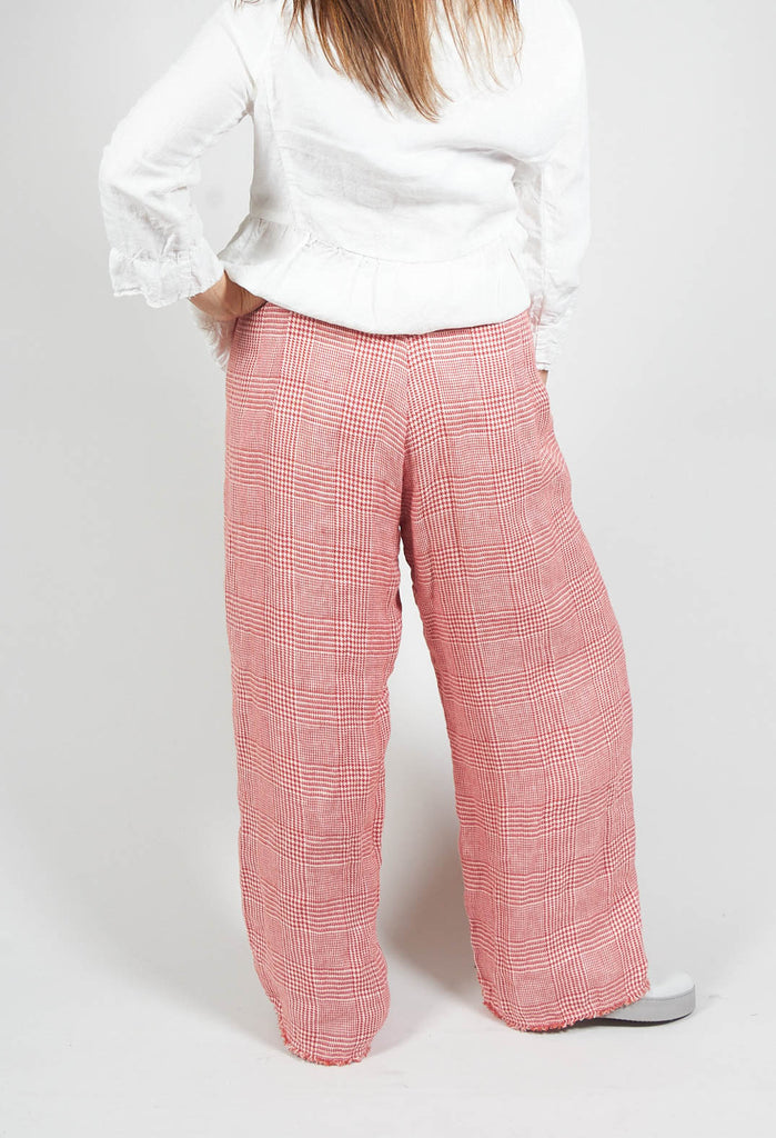 Petronilla Trousers in Red Checks