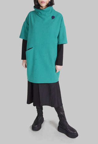 Long Boots in Gasoline Nero and Stretch Nero