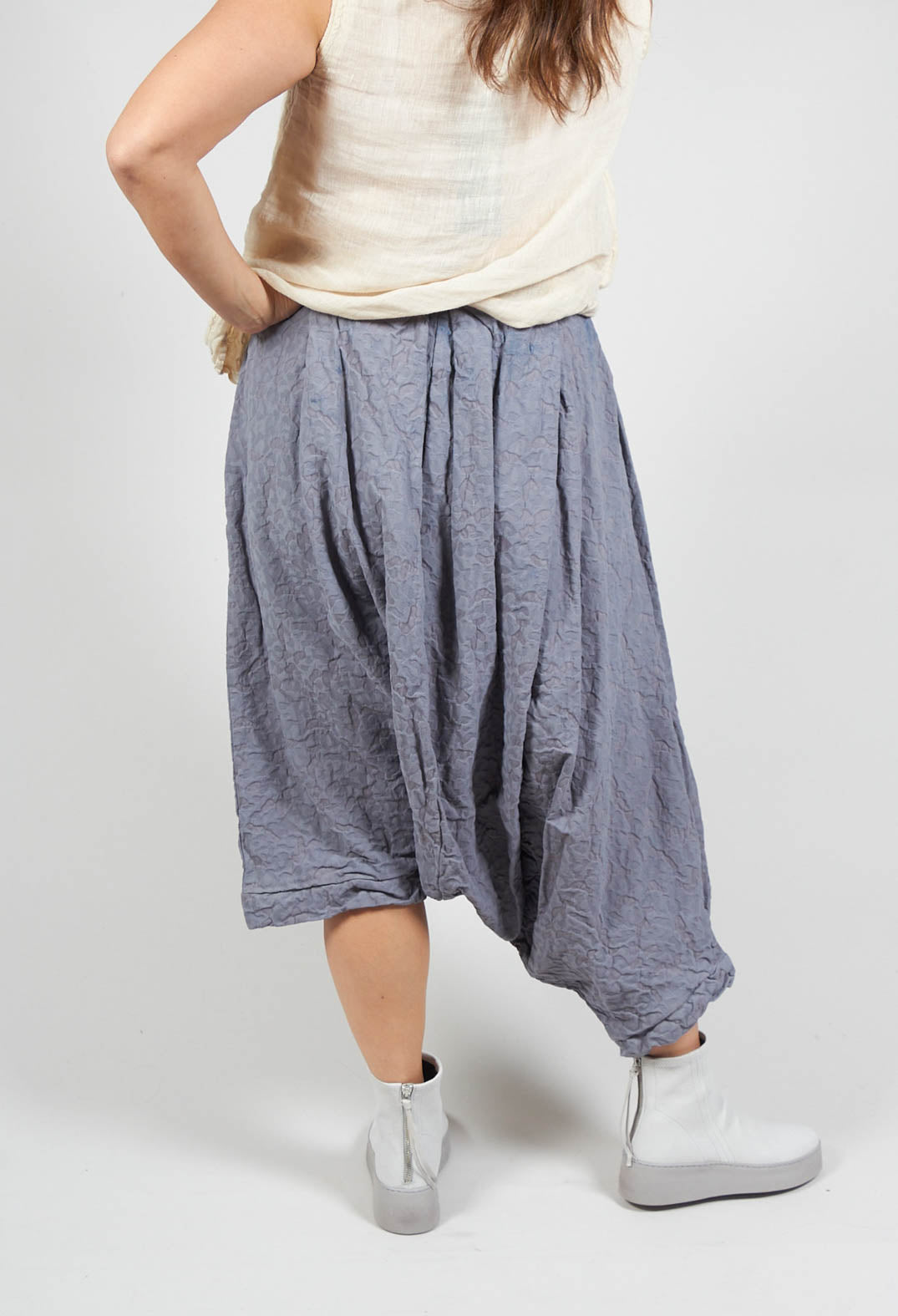 Boho Trousers in Black / Blue