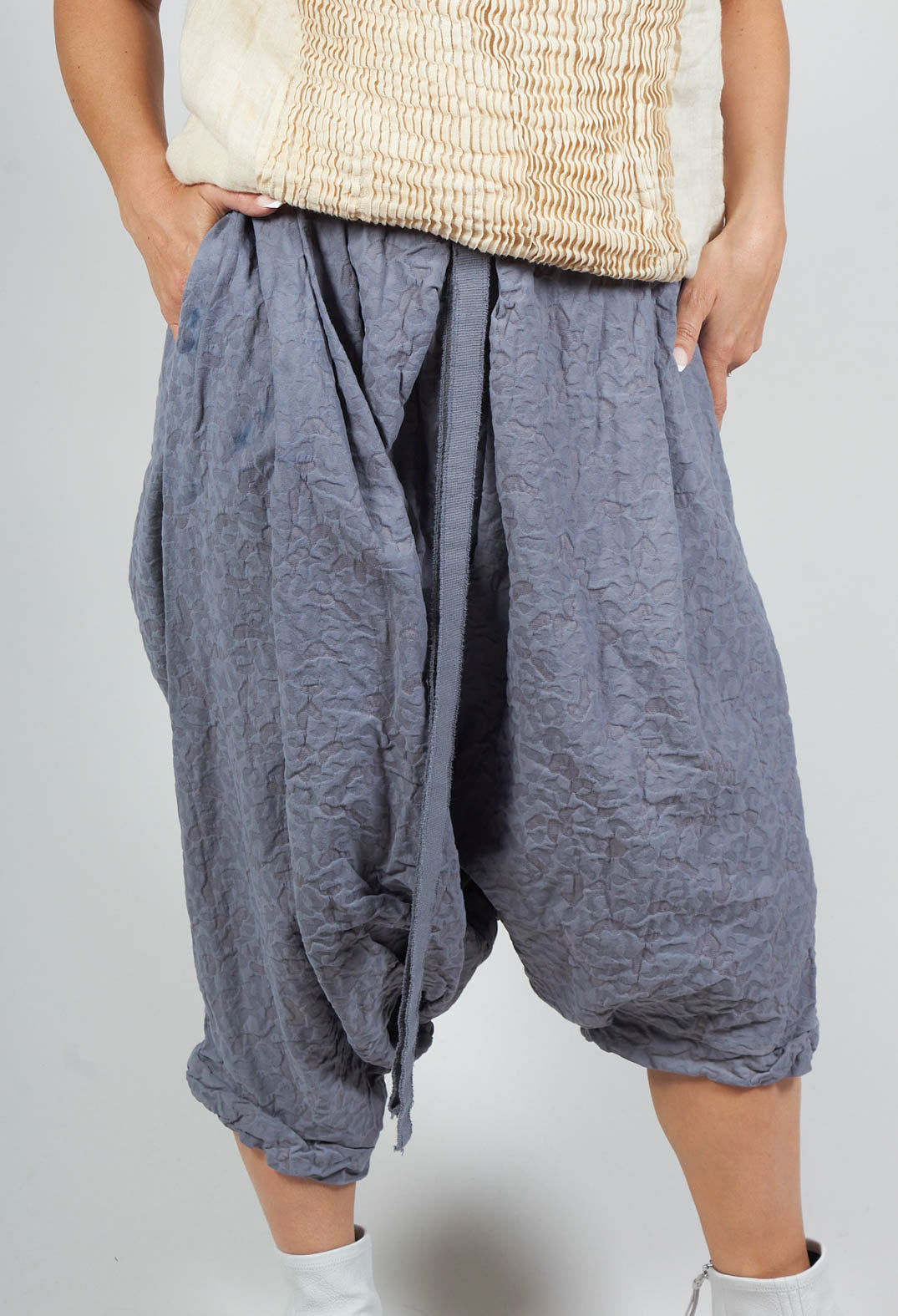 Boho Trousers in Black / Blue