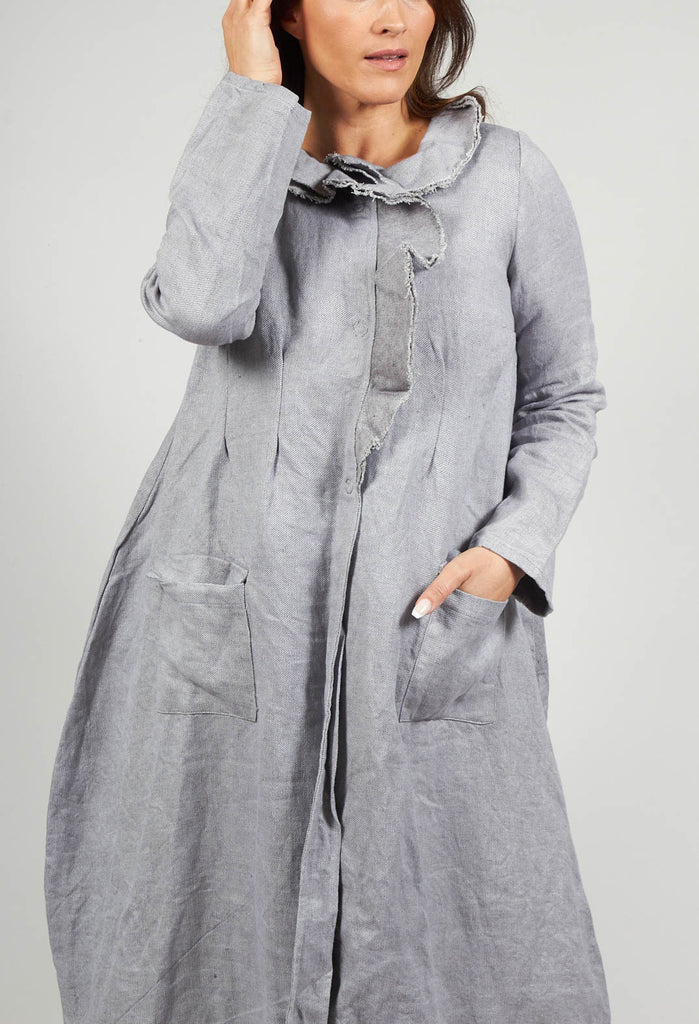 Hemp Duster Coat in Grey