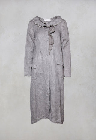 Hemp Duster Coat in Grey