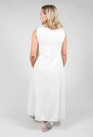 Sleeveless Maxi A White Dress in White