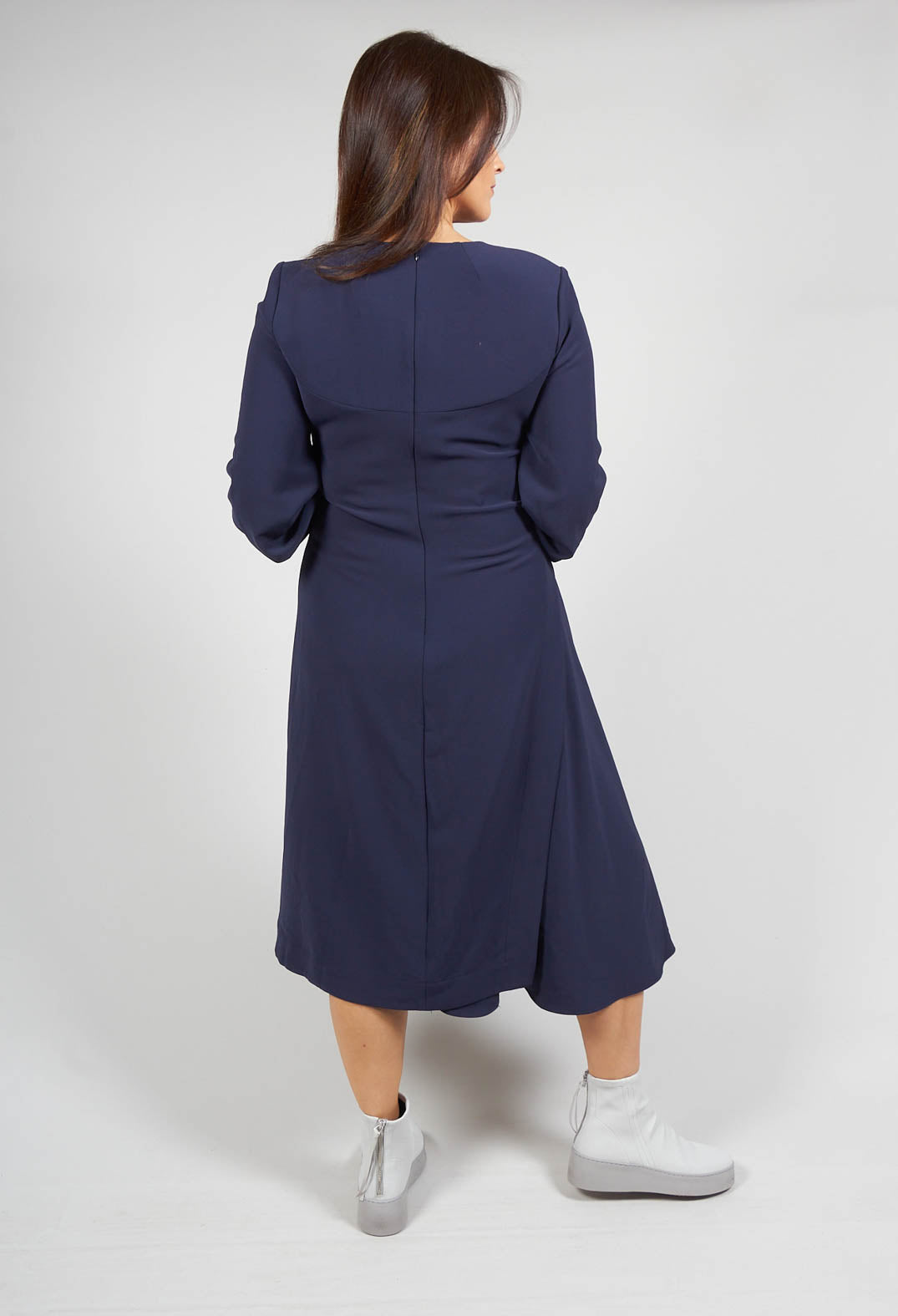 Tailored Maxi Dress in Navy
