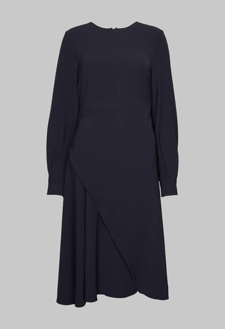 Tailored Maxi Dress in Navy