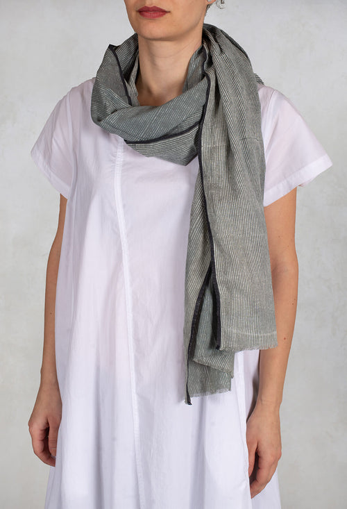 Stripe Scarf in Grey