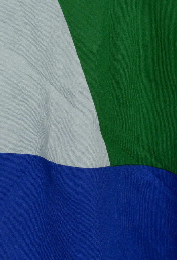 Colour Block Scarf in Japan Blue