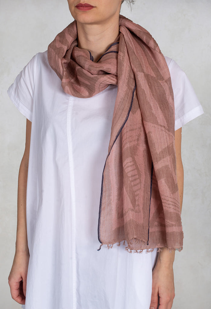 Aztec Scarf in Soft Pink