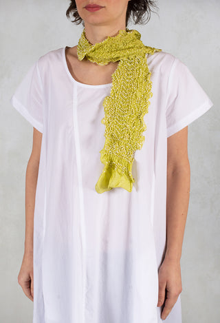 Silk Scarf in Lime Green