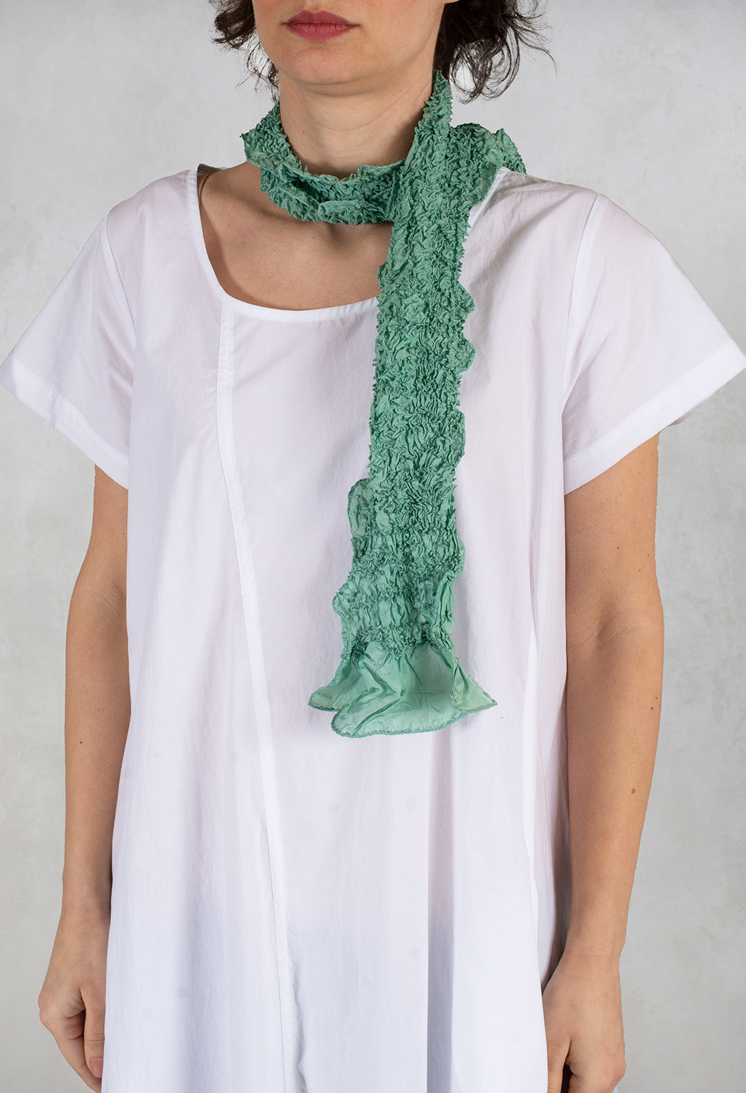 Silk Scarf in Forest Green