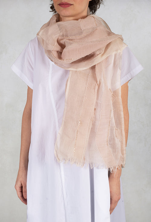 Sequin Scarf in Pink