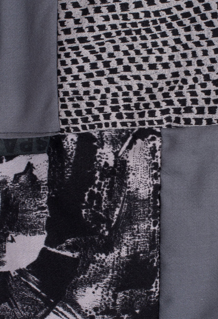 Printed Snood in Purple/Black