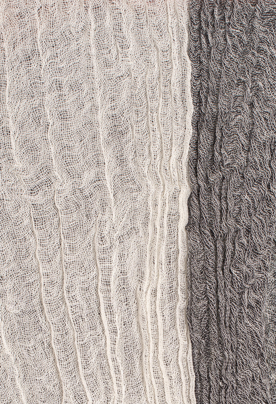 Two Toned Scarf in White/Black