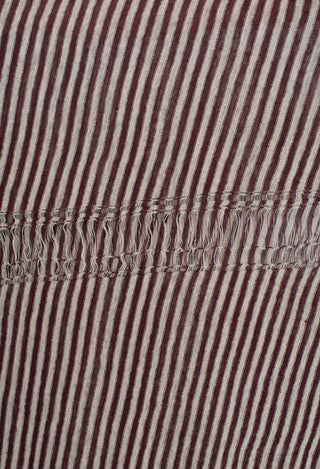 Stripe Snood in Bordeaux