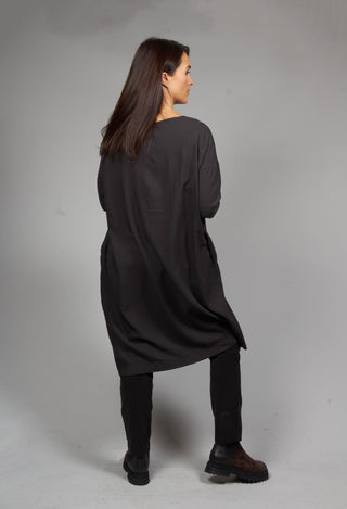 Oversized T-Dress in Moka