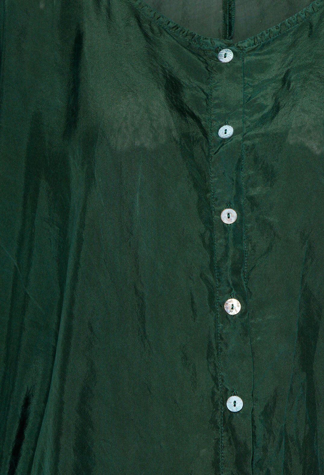 Schnukehre Silk Blouse in Fidel Green