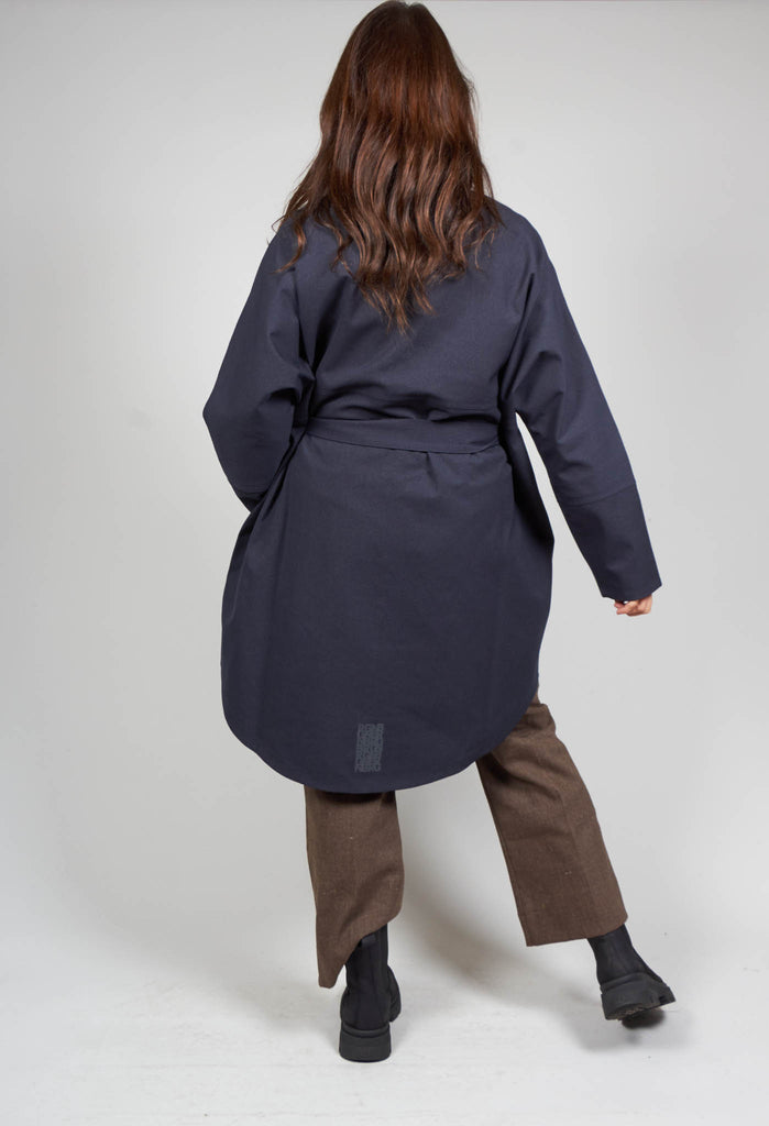 Bris Poncho in Dark Navy