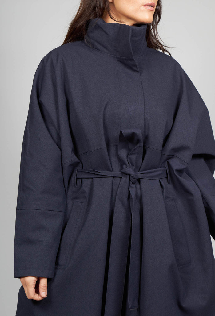 Bris Poncho in Dark Navy