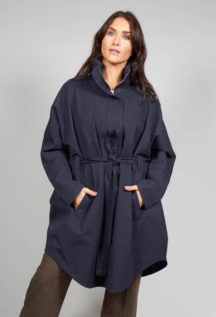 Bris Poncho in Dark Navy
