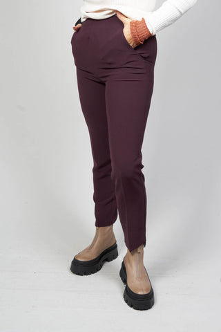 Cigarette Trousers in Plum