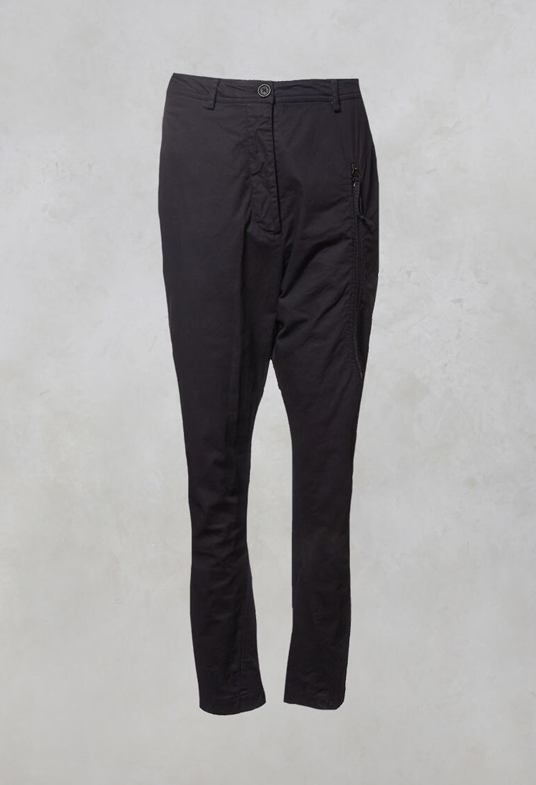 Straight Leg Trousers with Zip Pocket in Rubens Cloud