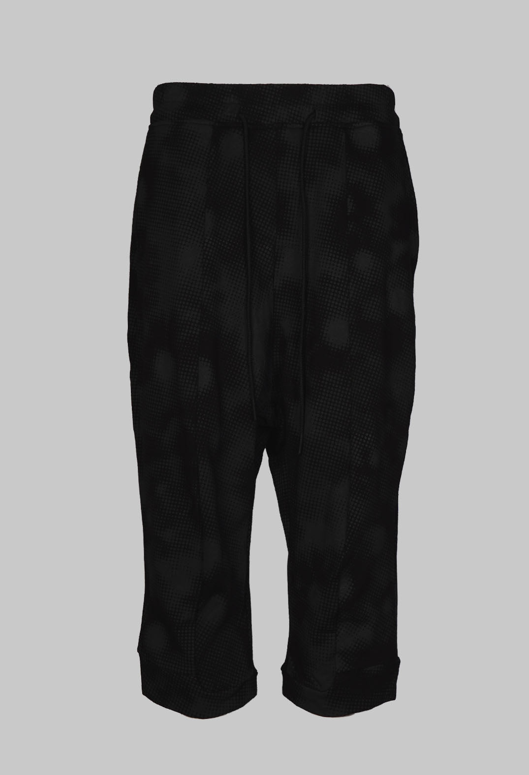 Cropped Flower Joggers in Black Print