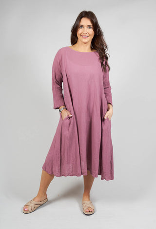 Identater Dress in Rosenholz Pink