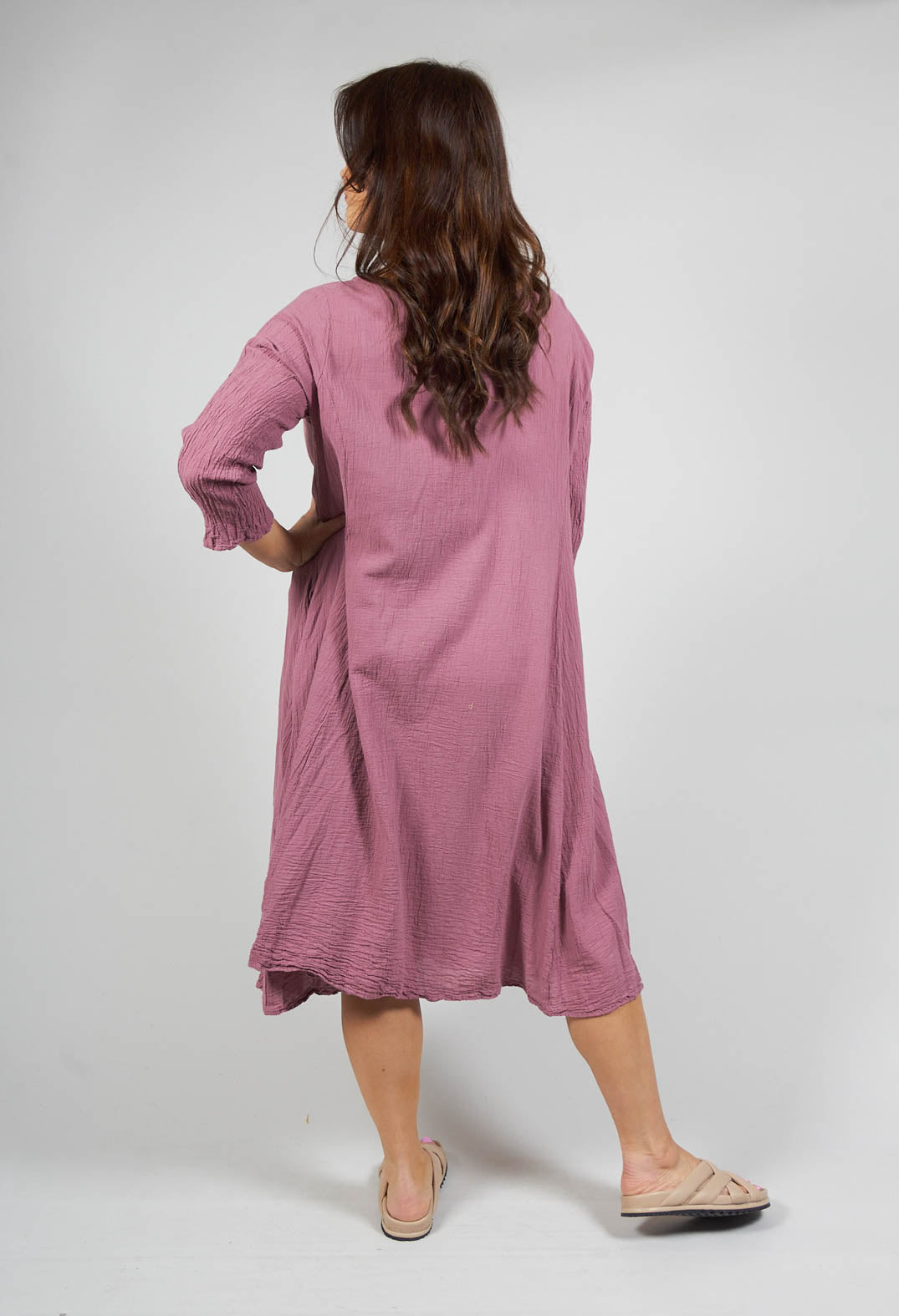 Identater Dress in Rosenholz Pink