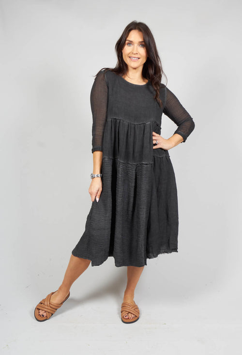 Roby Long Sleeved Dress in Black