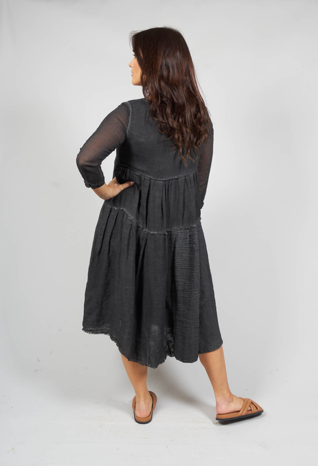 Roby Long Sleeved Dress in Black