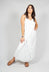 Edith Dress with Overlay in White