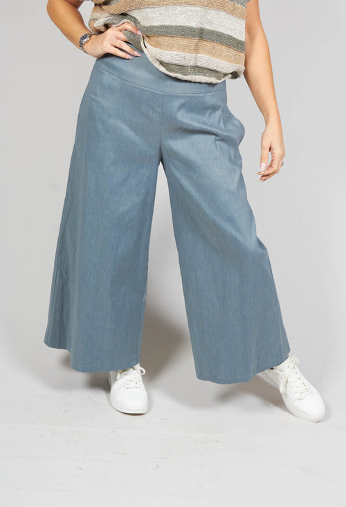 Culotte Trousers in Blue