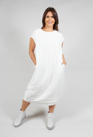 Daiana Dress in Natural Stripes
