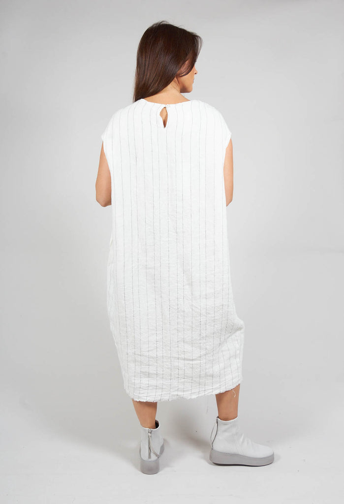 Daiana Dress in Natural Stripes