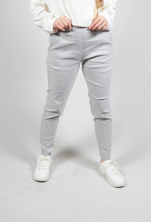 Pull on Trousers with Side Pockets in Grey