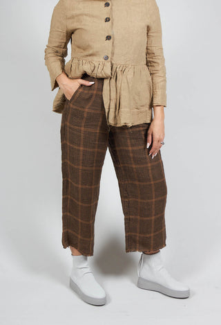 Patrice Trousers in Coffee Check